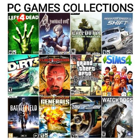 PC Games Collection | Games for windows | PC games | Windows/Laptop ...