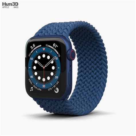 Apple Watch Series 6 44mm Aluminum Blue 3D model - Electronics on Hum3D