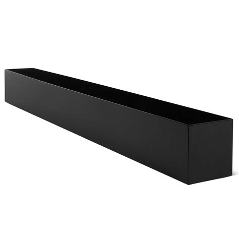 Black Stainless Steel Rectangular Planter - 32" | DR&Co