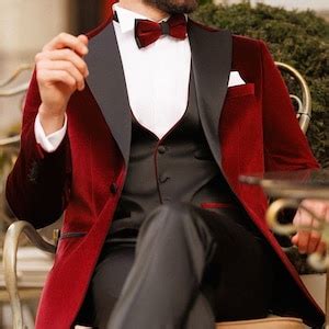 Men Suits Wedding 3 Piece Tuxedo Suit Christmas Party Wear Dinner Suits ...