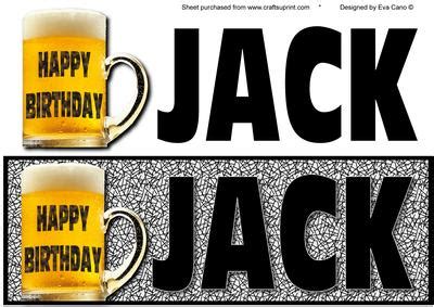 Happy Birthday Jack Large Dl (black) - CUP177992_750 | Craftsuprint