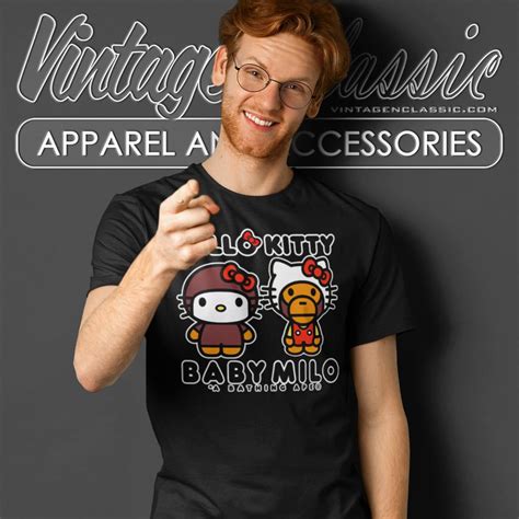 A Bathing Ape Bape X Sanrio Hello Kitty Shirt - Vintagenclassic Tee