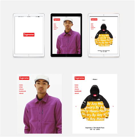 Redesigning the SUPREME Website on Behance