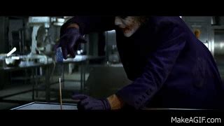 Joker's Pencil Trick - The Dark Knight [4K Ultra HD] on Make a GIF