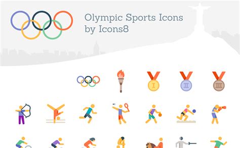 Freebie: Olympics Sports Icon Set (45 Icons, EPS, PDF, PNG, SVG) - The ...