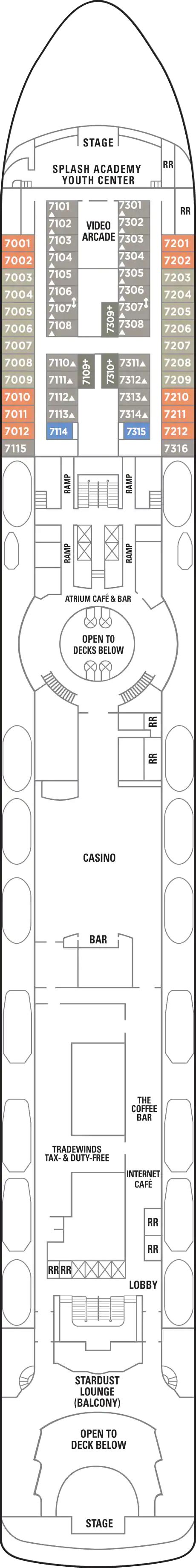 Norwegian Sky Deck Plans | CruiseInd