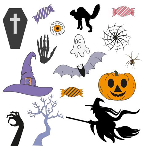 Halloween Symbols, Elements Clipart Free Stock Photo - Public Domain Pictures