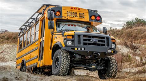 Heavily-Modified Ford E-450 School Bus Takes the Entire Family Off-Roading - Ford-Trucks.com