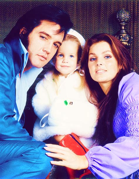 Elvis, Priscilla and Lisa Marie Presley, 1970. | Elvis presley family ...