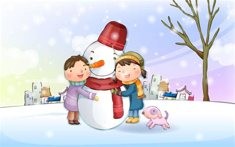 Winter Cartoon Wallpapers - Wallpaper Cave