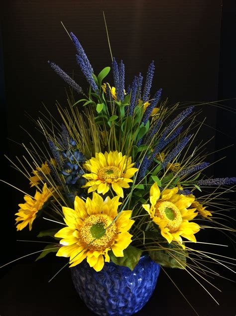 Blue Artificial Flower Arrangements - Beautiful Insanity