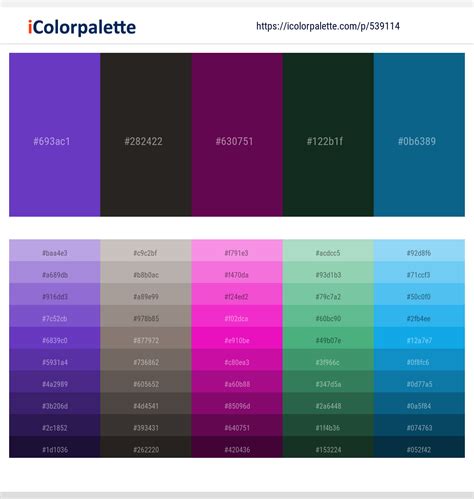 27 Latest Color Schemes with Purple And Teal Color tone combinations ...