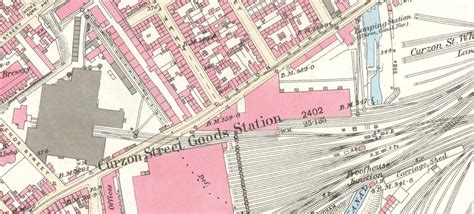 Curzon Street Goods Station: An 1887 25 inch to the mile Ordnance ...