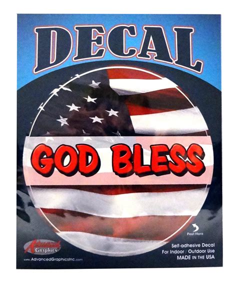 God Bless Decal Sticker