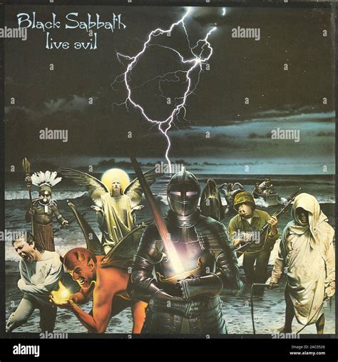 BLACK SABBATH Live Evil - Vintage vinyl album cover Stock Photo - Alamy