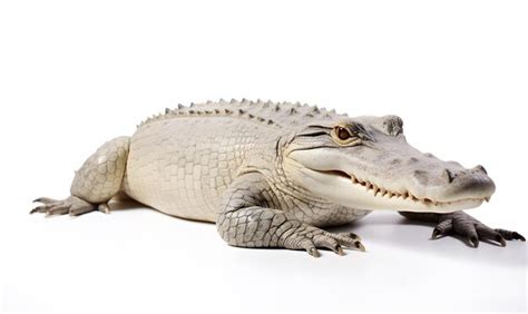 Premium AI Image | crocodile isolated on white background Dangerous Teeth