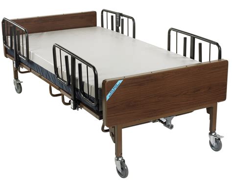 Full Electric Bariatric Hospital Bed with Mattress and 1 Set of T Rail ...