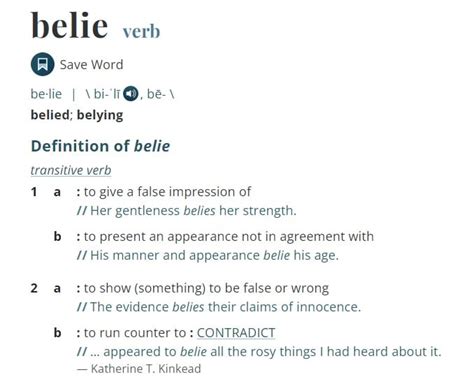 Belie Definition