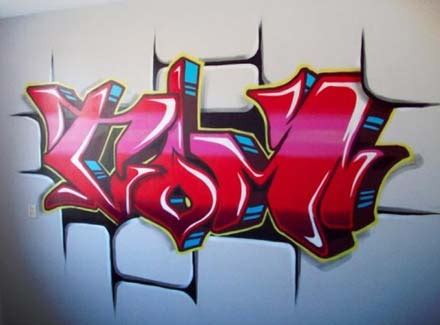 GRAFFITI FONTS: Mural Graffiti Name "Tom" Featuring the worlds top graffiti fonts, alphabets ...