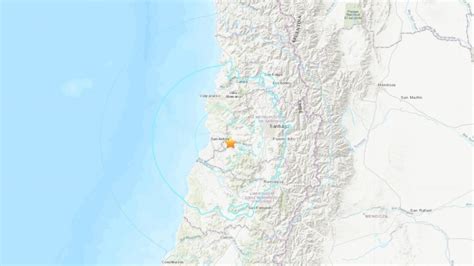 Sismo de magnitud 5,6 sacude zona central de Chile