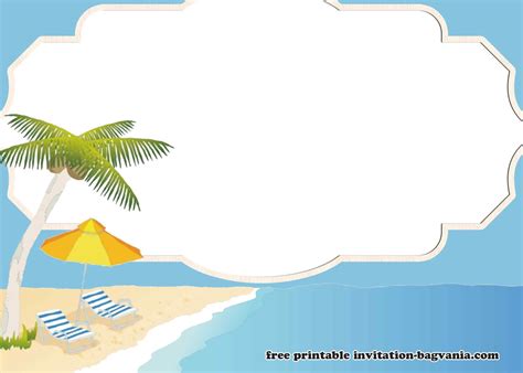 FREE Beach Theme Birthday Invitation Templates | Download Hundreds FREE ...