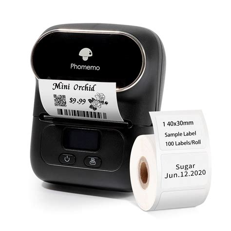 NetumScan Label Maker Portable Bluetooth Thermal Label Printer Compatible with Android & iOS ...