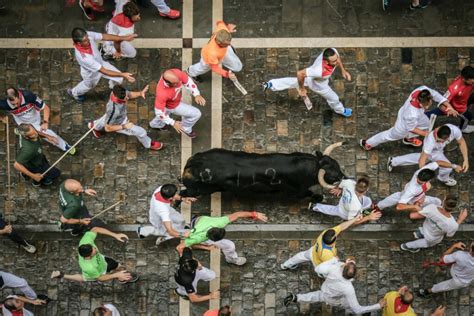 Casualty toll for this year's bull runs in Pamplona, Spain, reaches 35