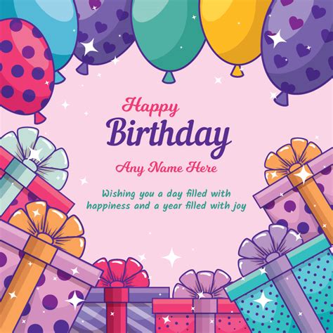 Birthday Card Maker Printable