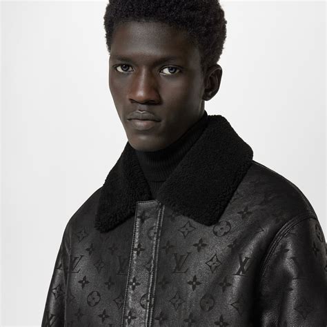 LOUIS VUITTON® - Shearling Embossed Monogram Jacket - Black Monogram Jacket, Monogram Shorts ...