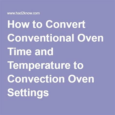 Convection Cooking Conversion Chart Convection Oven C - vrogue.co