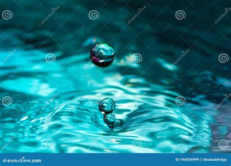 Water droplet splash stock image. Image of droplet, refreshing - 194056999