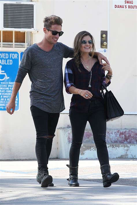 Lucy Hale Street Style - With Her Boyfriend Out in Los Angeles ...