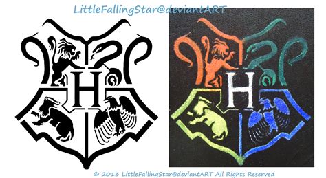 Hogwarts stencil by LittleFallingStar on DeviantArt