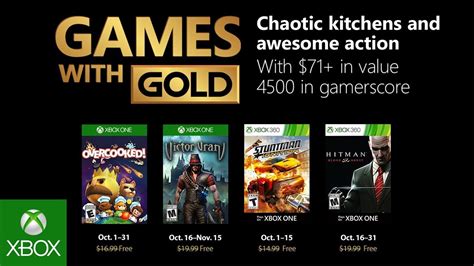 Xbox Live Games With Gold Lineup - Free Games for October - CDKeys Blog