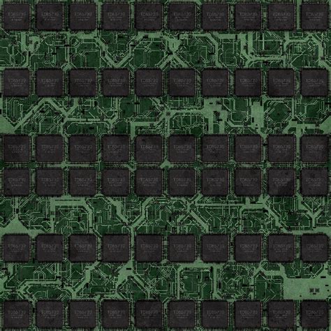 Green Circuit Board PBR Texture