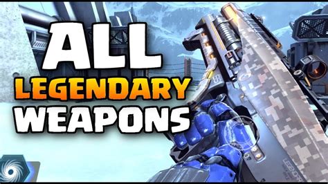 Shadowgun Legends: ALL Legendary WEAPONS: Gun sounds, Reload animations and sights - YouTube