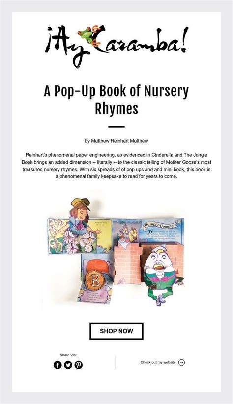 A Pop-Up Book of Nursery Rhymes | Pop up book, Nursery rhymes, Rhymes