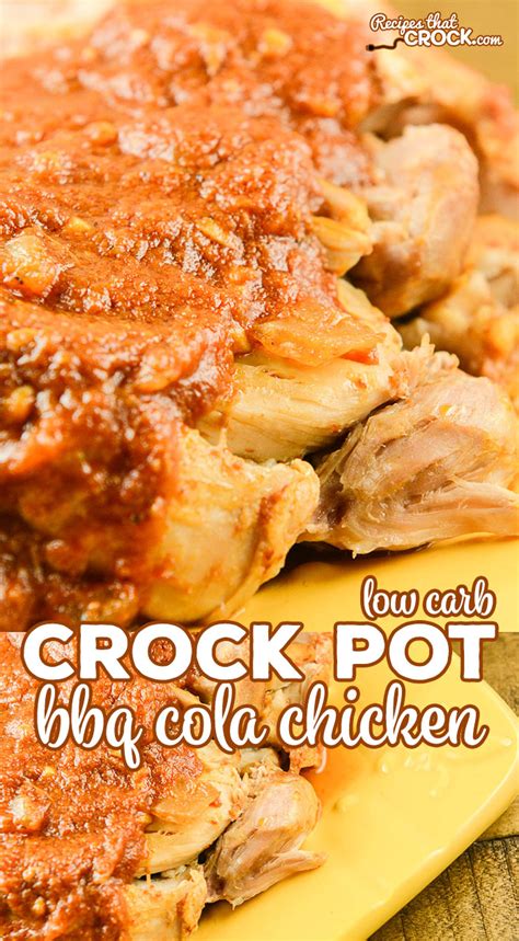 Crock Pot BBQ Cola Chicken (Low Carb) - Recipes That Crock!