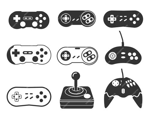 Premium Vector | Game controller silhouette old game controller svg ...