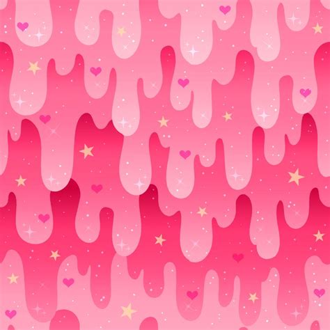 Rose Slime Repeatable pattern, kawaii cute spoonflower fabric for diy sewing dolls fashion a… in ...