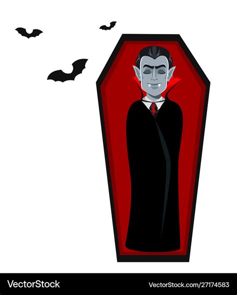 Happy halloween handsome cartoon vampire Vector Image