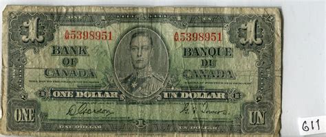 ONE DOLLAR NOTE (BANK OF CANADA) *1937* - Schmalz Auctions