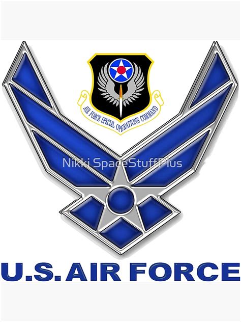 "AFSOC Crest With The Air Force Symbol" Poster by Spacestuffplus ...