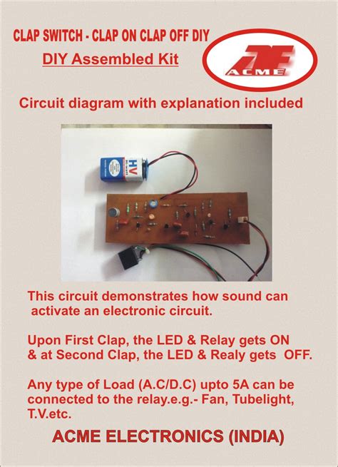 Clap Switch - Clap ON Clap OFF DIY from ACME Electronics