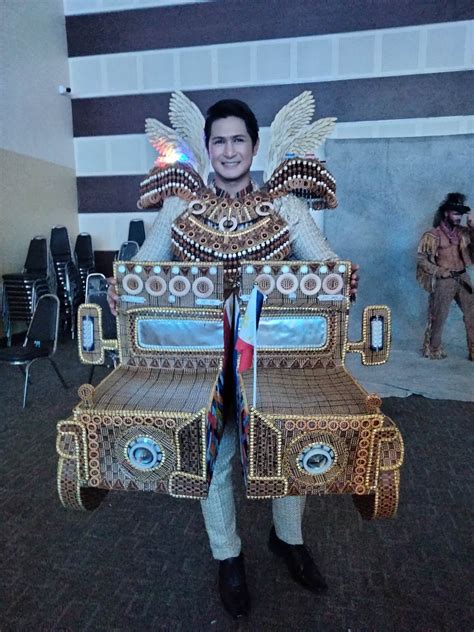 Jeepney costume worn by Mark Avendano wins in 8th Mister Global | PEP.ph