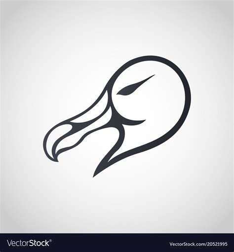 Albatross logo icon design Royalty Free Vector Image