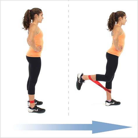 Standing Hamstrings Curls With Loop Resistance Bands | Hamstring workout, Band workout ...