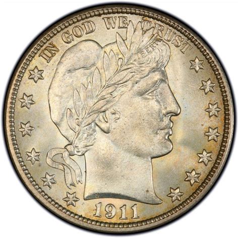 1911 Barber Half Dollar Values and Prices - Past Sales | CoinValues.com