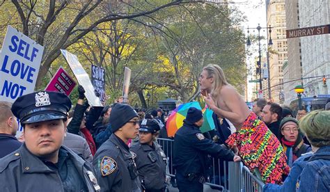 Trans Activists Hurl Abuse at Feminists, Clash with Police at New York ...