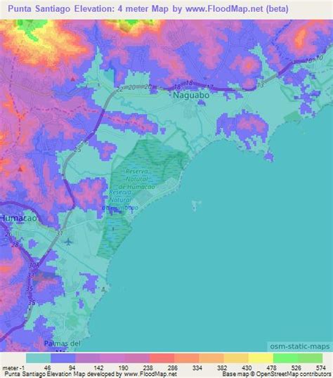 Elevation of Punta Santiago,Puerto Rico Elevation Map, Topography, Contour